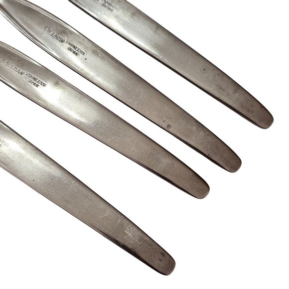 Elden Vintage Flower Cocktail Fork Stainless 5.5" Rose Midcentury Colonial EDL5 - Picture 6 of 8